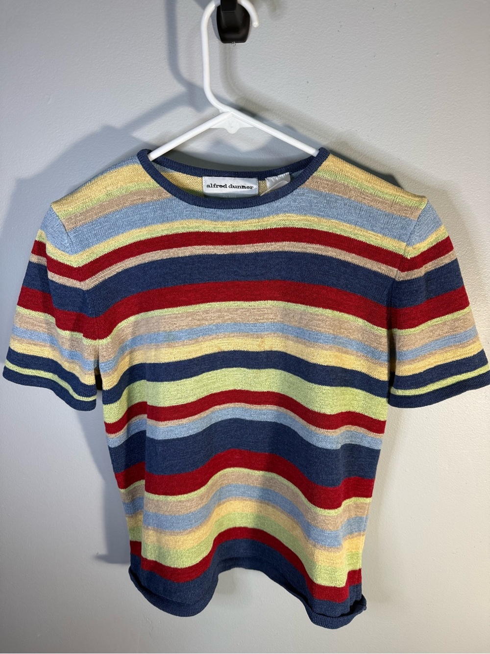 Alfred Dunner Multicolor Striped Knit Top